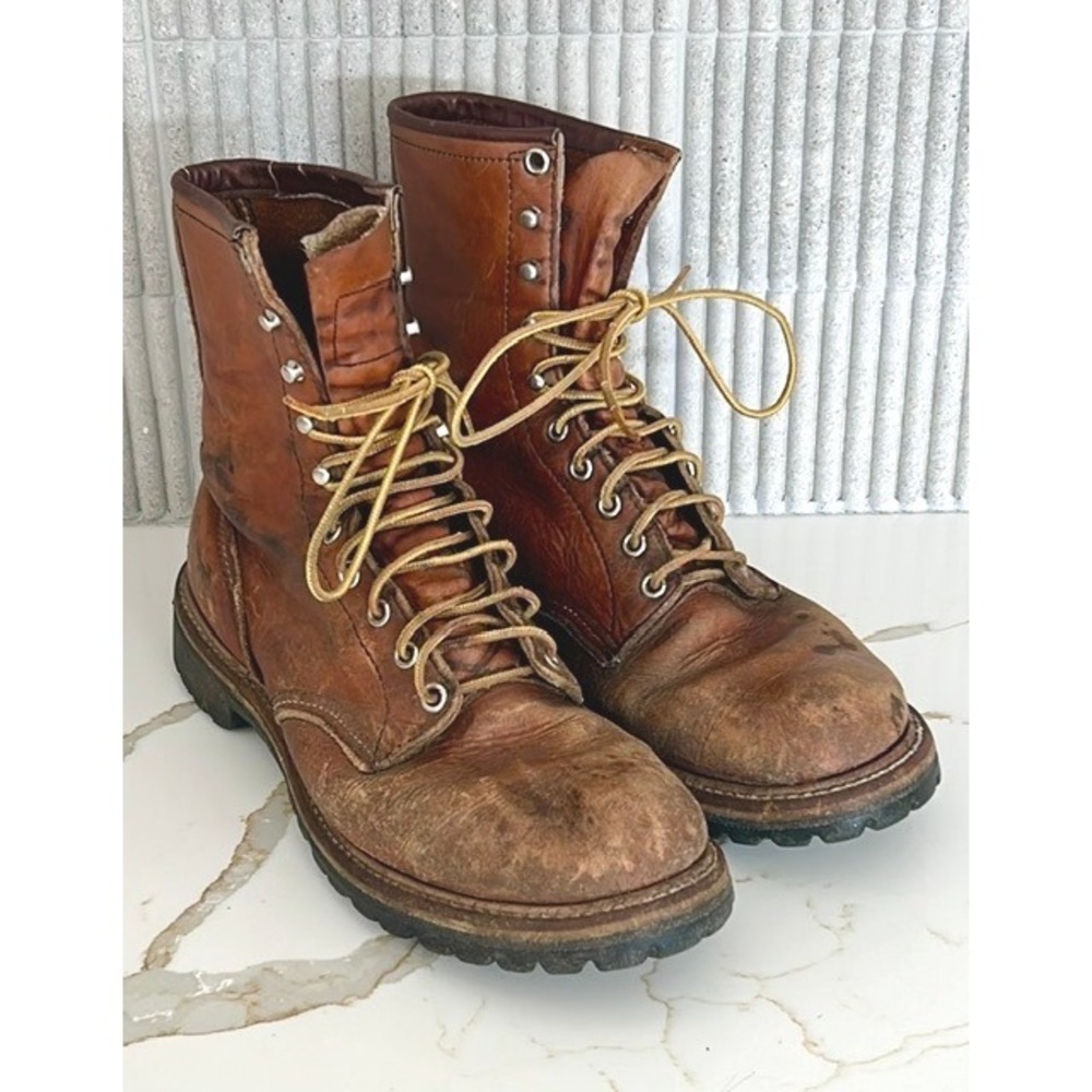 Red Wing Irish Setter Sport Boot Leather Brown Vintage Mens 9.5 B Work Boots USA